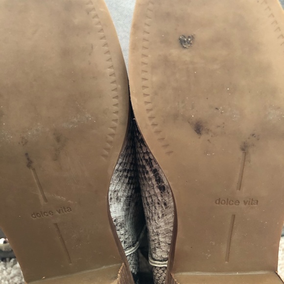 Dolce Vita Snakeskin Booties - Picture 5 of 5